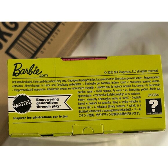 2025 Signature Barbie Super Bowl LIX Champions Philadelphia Eagles NFL Doll NIB - Picture 5 of 6